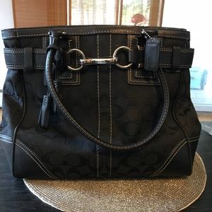 Coach black shoulder bag